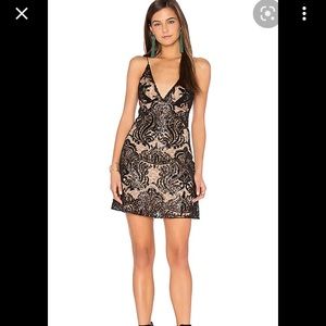 Free People Night Shimmers Dress size 4 black new with tags